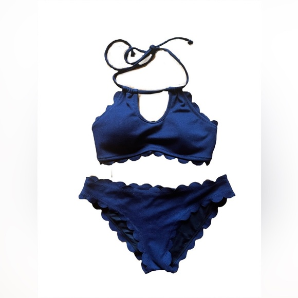 Navy Blue Cupshe Swim Suit - Picture 1 of 6